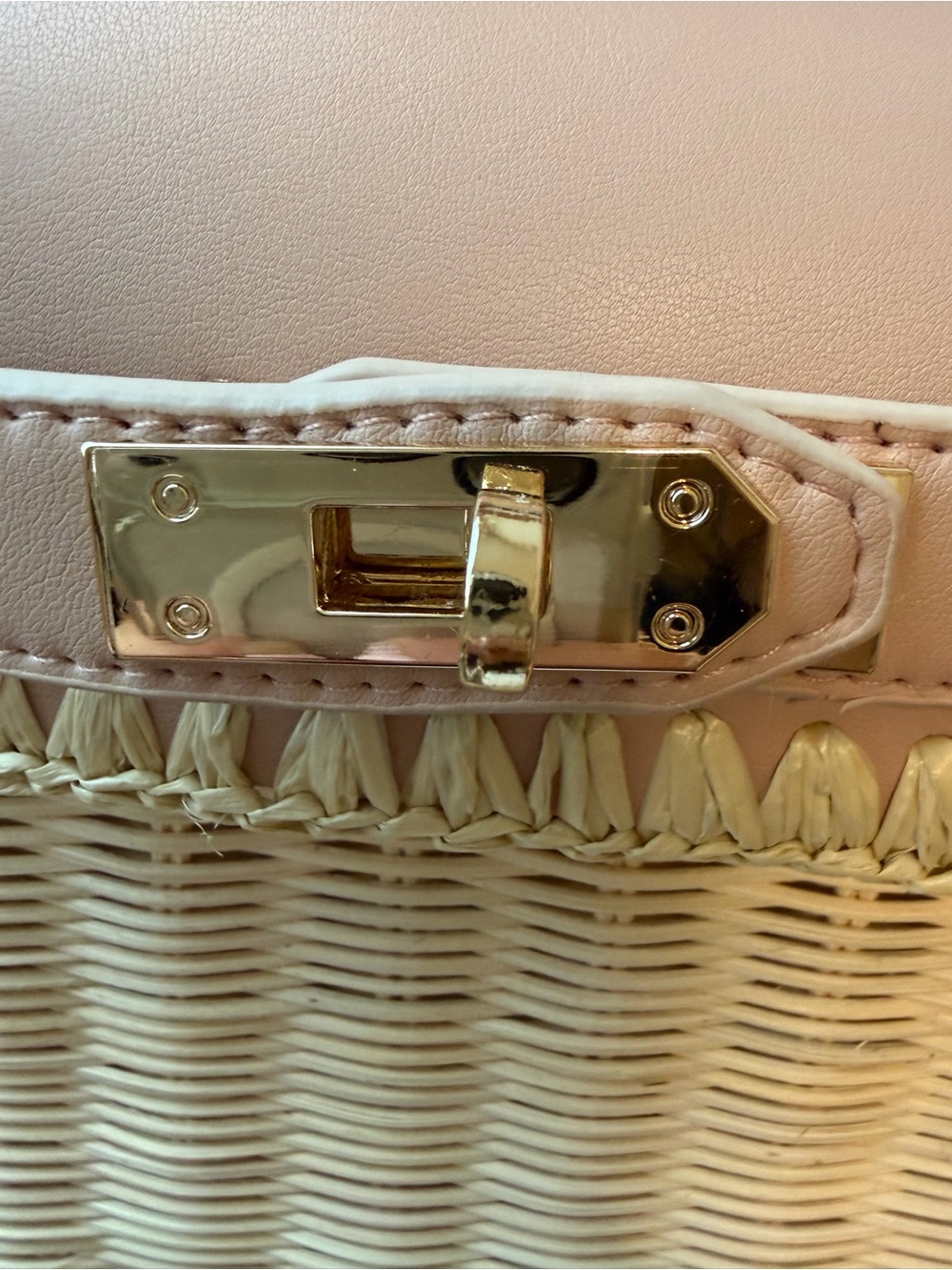 BTB LOS ANGELES Louis Rattan Top-handle Bag NWT - Picture 3 of 11
